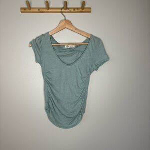 Free People We the Free Ruched Tee xs